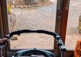This shows my walking aid which is wide, fits through the entrance.