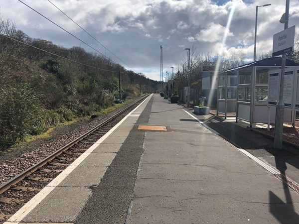 Fairlie Station platform