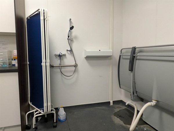 Image of privacy screenImage of Adjustable change bed