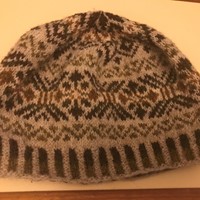 Fair Isle wool week hat that I knitted