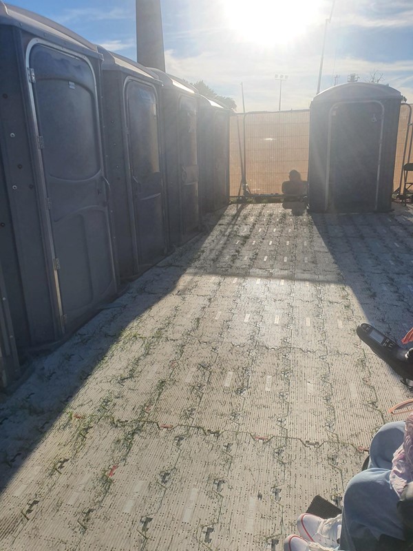 Image of the accessible porta loo area at the viewing platform.