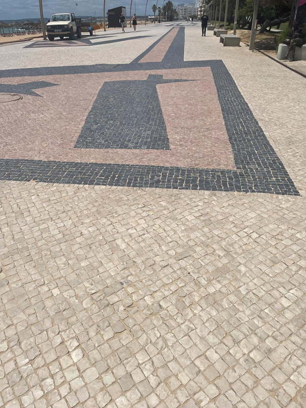 The promenade surface.