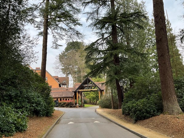 Picture of road to Pennyhill Park