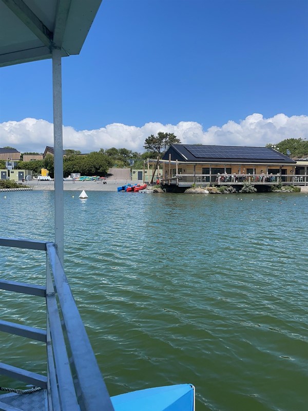 Café (photo taken from the boat when we had a ride round the lake)