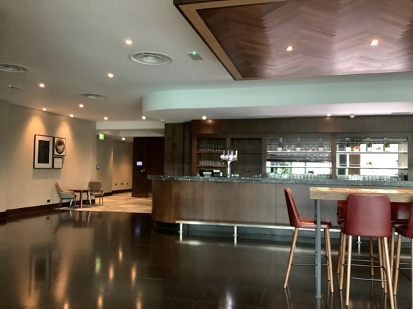 Sitting in the bar area