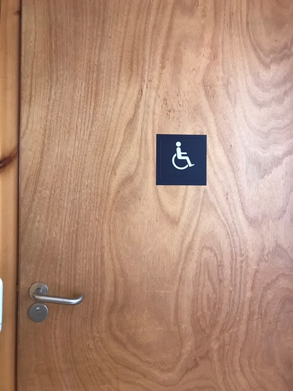 Accessi,ble toilet door