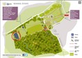 Photo of a map of the estate.
