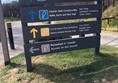 Information board in Forest carpark