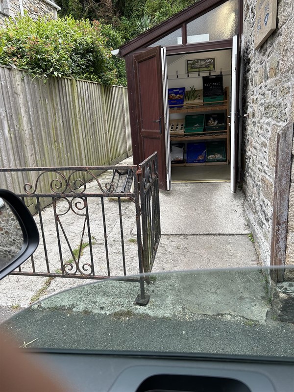 entrance from the street