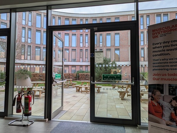 Image of entrance to patio