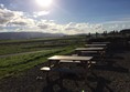 Outside tables with a view