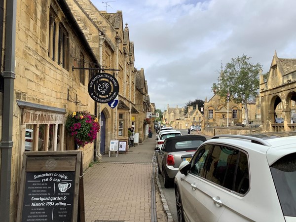 Street outside the cafe