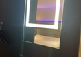 The mirror was too high for me to use in my wheelchair. The bottom light strip was level with my face