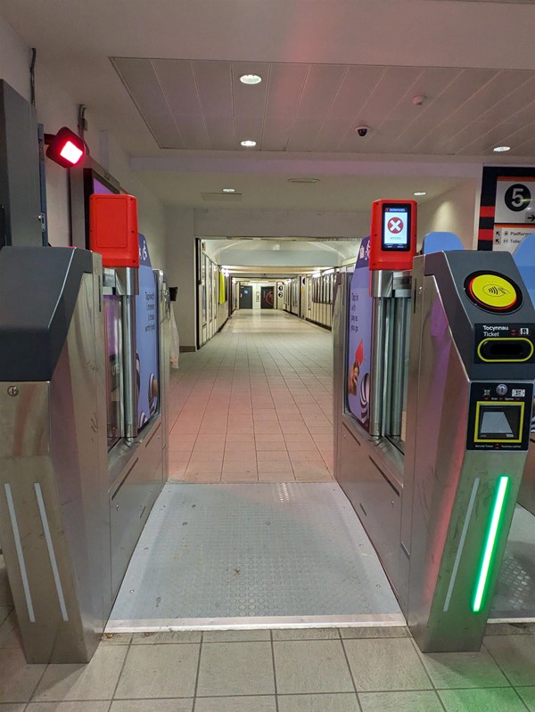 Image of accessible ticket gates