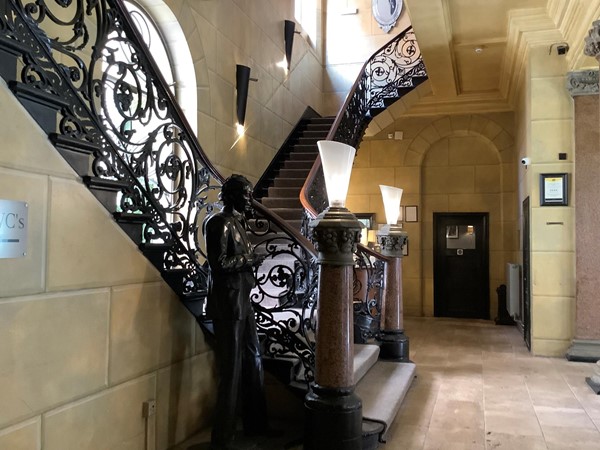 Staircase in venue.