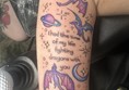 My finished Taylor swift inspired tattoo