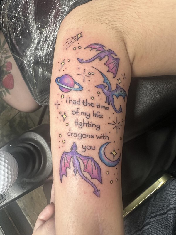 My finished Taylor swift inspired tattoo