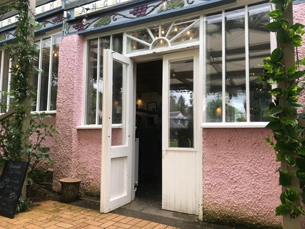Image of the outside of the garden bistro.