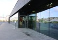 The main entrance to the Engine Shed