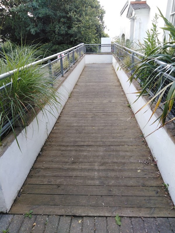 Ramp to entrance