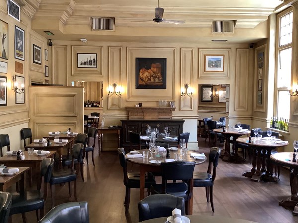More tables in restaurant.