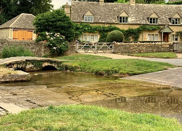 River and house