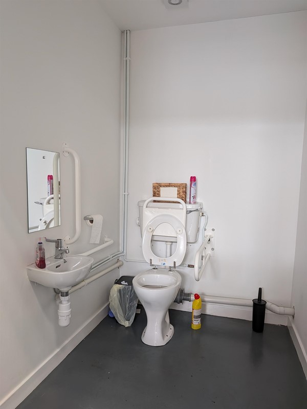 image of the inside of the accessible bathroom