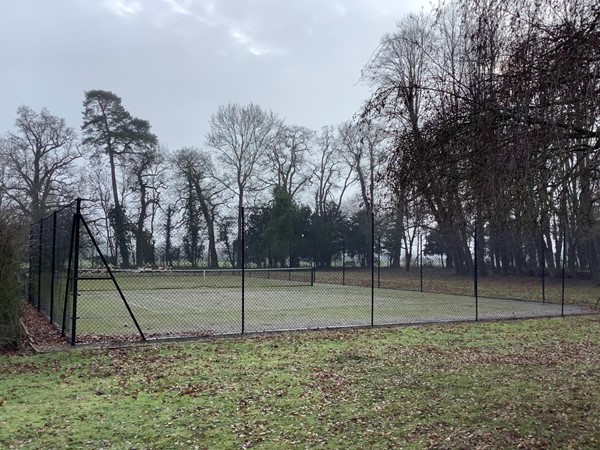 Picture of an outdoor tennis court