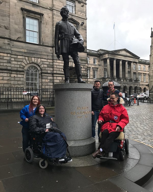 People on a Mercat Walking Tour