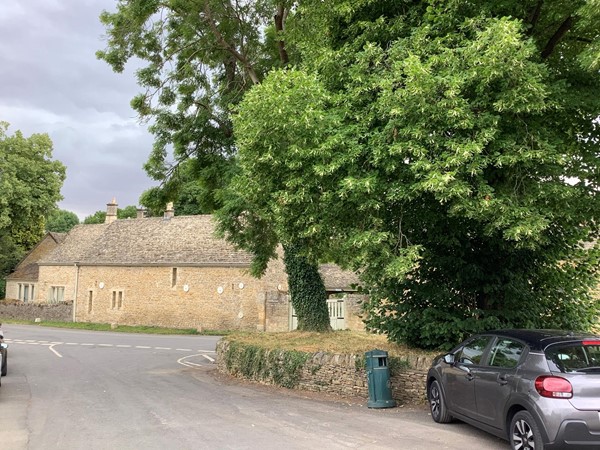 Road and house