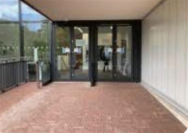 Image of a wide entrance door