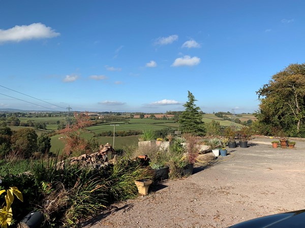 The stunning scenery from the patio of Valley View