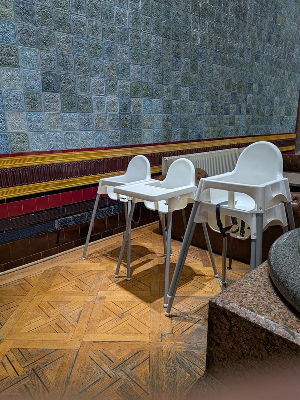 image of high chairs