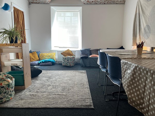 Image of inside the Quite Room.