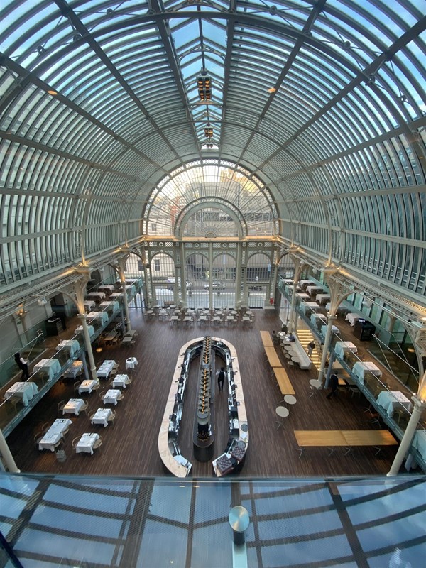 LINBURY BAR view over the PAUL HAMLYN HALL below - stunning.