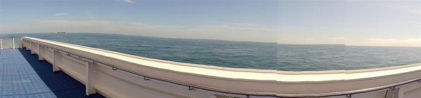 Image of a feery deck