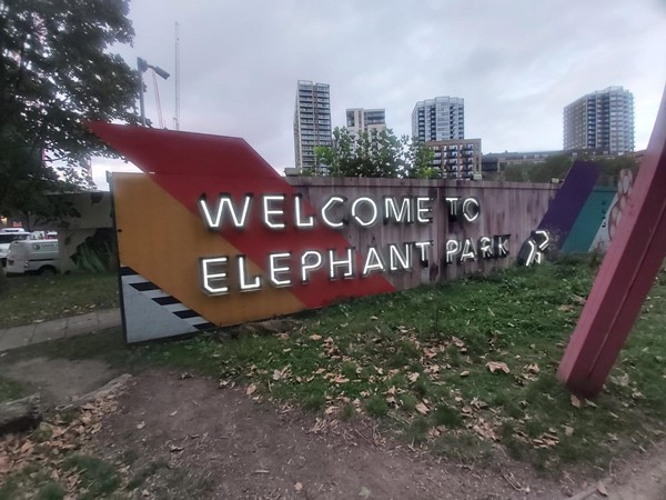 Sign for Elephant Park