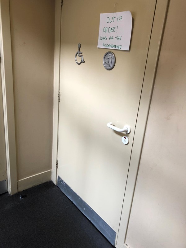Toilet. Out of order