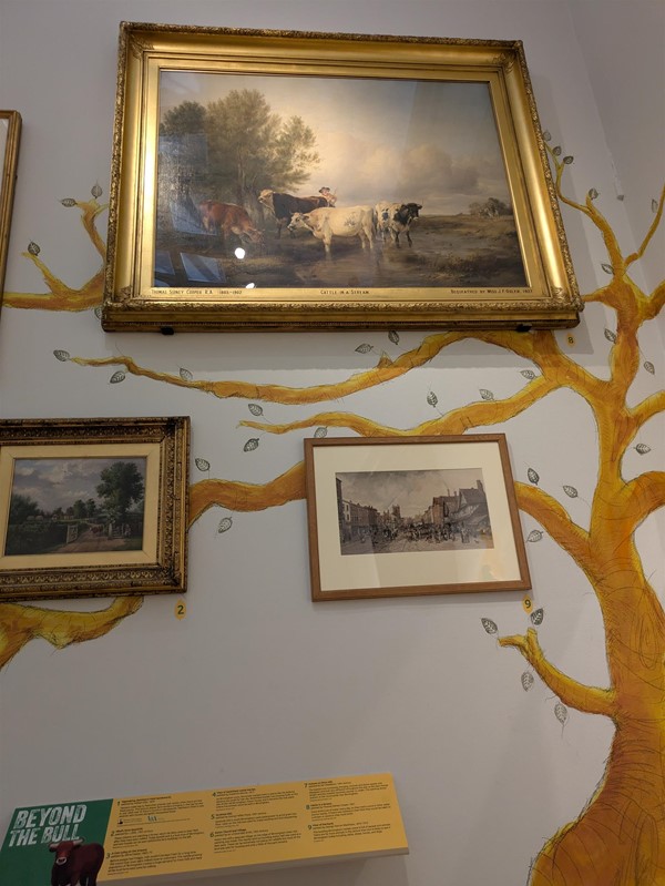 Image of paintings celebrating Birmingham's connection to the Bull