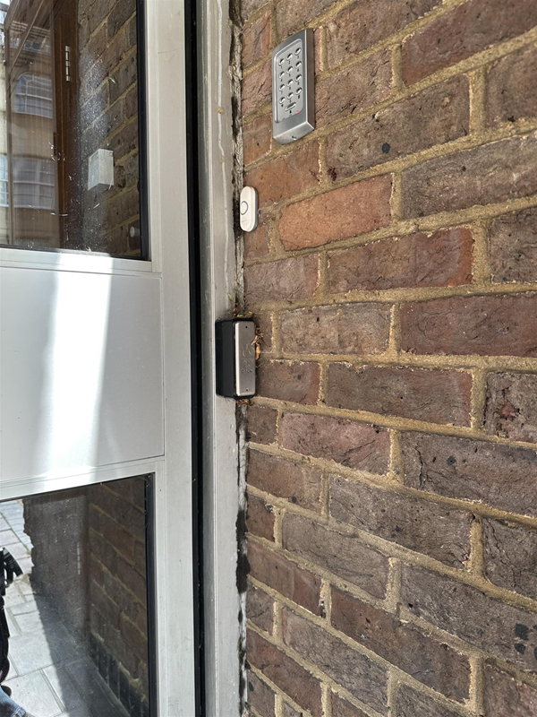 Image of button to open step-free entrance/exit from the outside