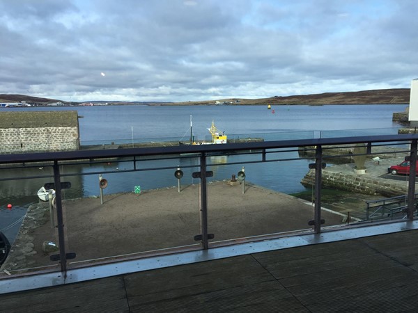 View from Shetland Museum Cafe
