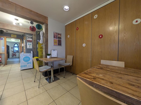 image of seating area in the café of the Norwegian Church Arts Centre