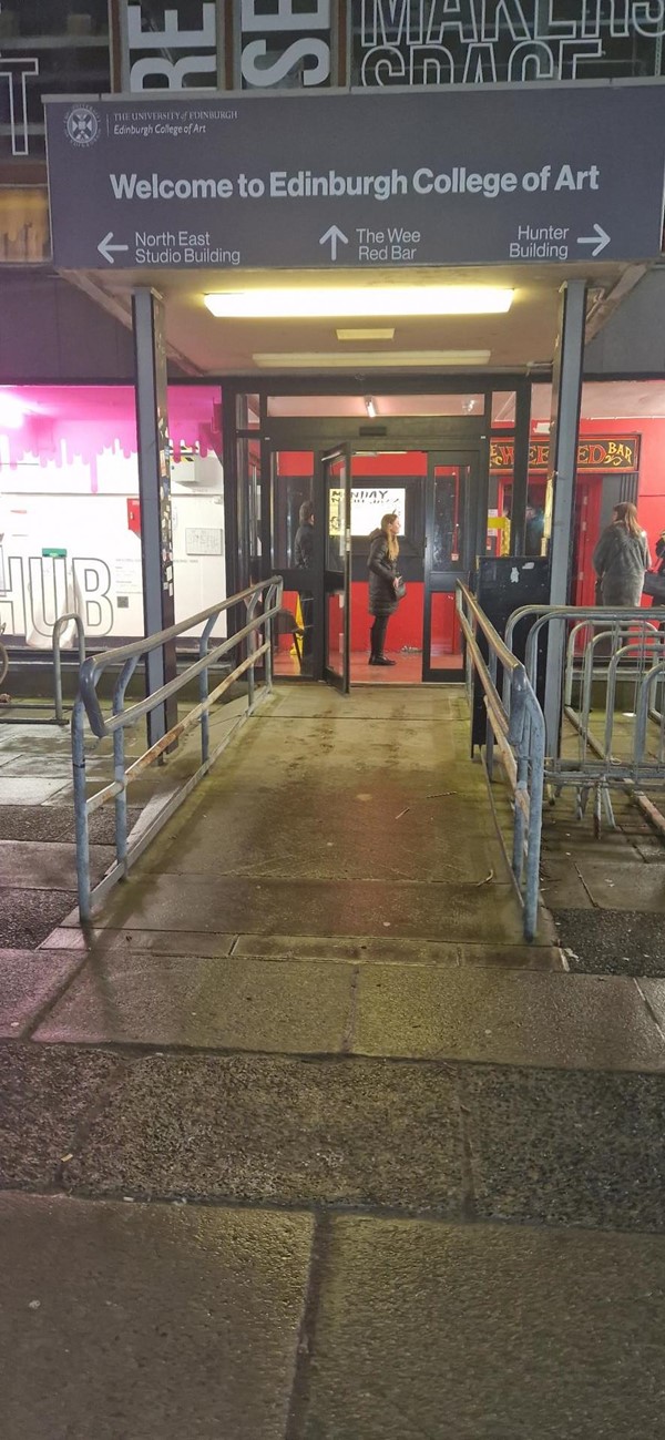 Image of the entrance to the Wee Red Bar