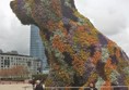 the floral puppy - life size!