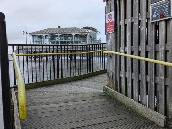 Image of ramp access to Ianto's Shrine