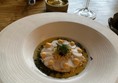 My starter - Dressed Cromer Crab, Pickled Turnip, Brown Crab Mayonnaise, Smoked Caviar, Candied Grapefruit, Citrus