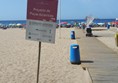 Sign for one of the accessible beach areas