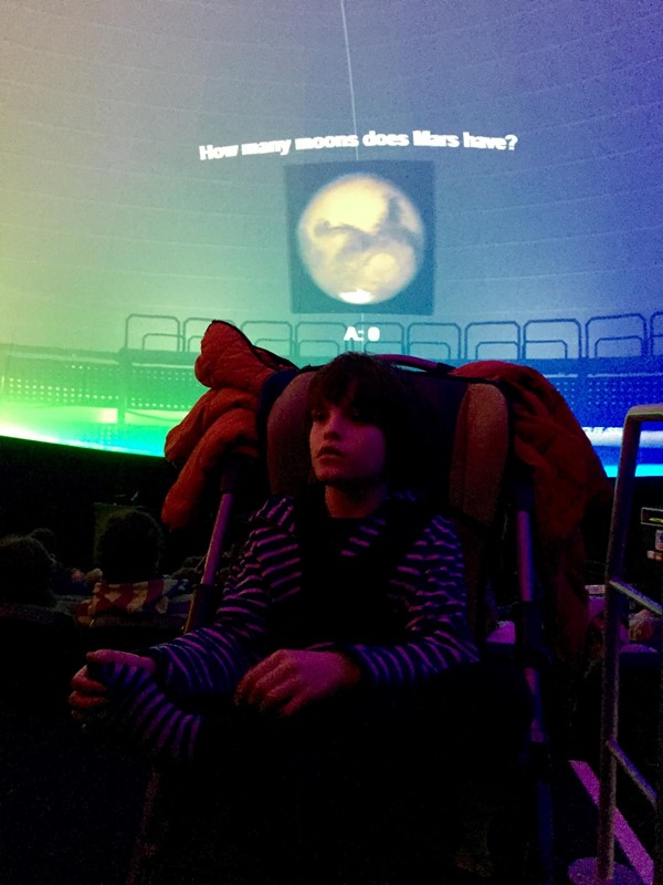 In the planetarium