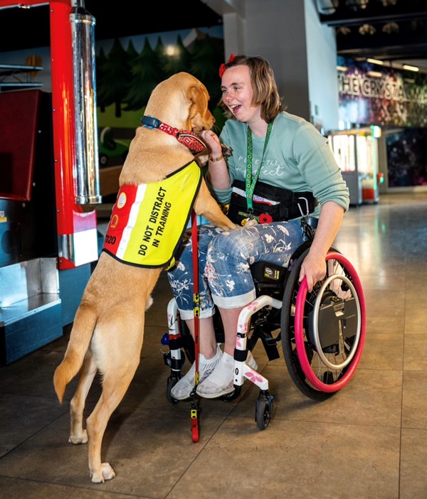 Picture of person and dog at The Grand Pier