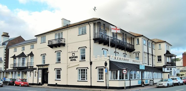 Photo of the exterior of the hotel.